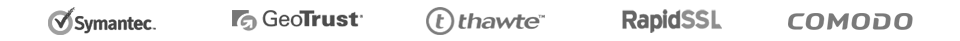  SSL Server Certificates from Symantec, GeoTust, Thawte, Comodo, RapidSSL and Trustwave